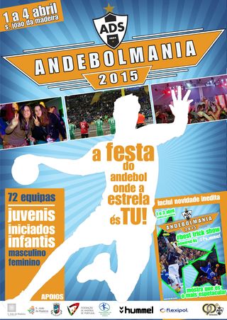 Cartaz Torneio Andebolmania 2015