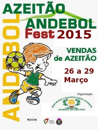 Cartaz Azeitão Andebol Fest 2015 - Festival de Andebol Infantil