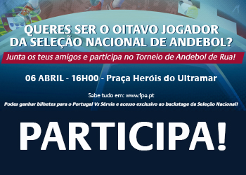 Cartaz Torneio de Andebol de Rua - 6 de Abril de 2018, Coimbra