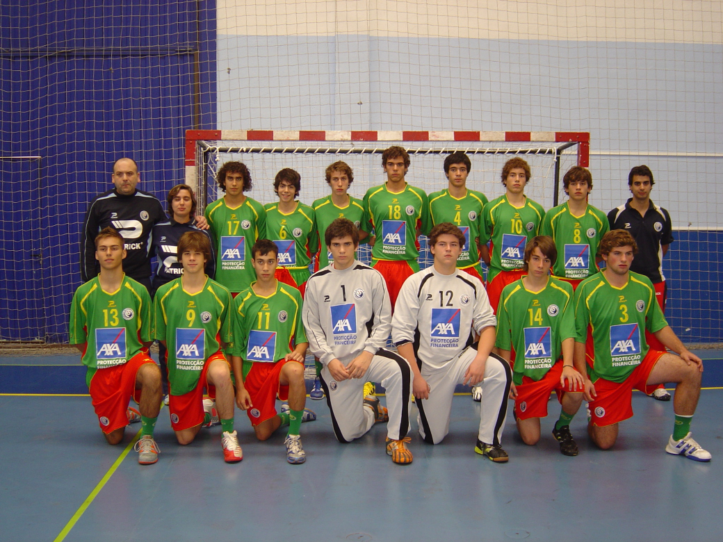 Selecção Junior C masculina e equipa técnica 2007/08
