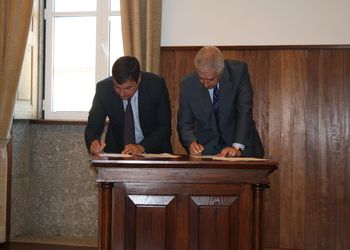 Cerimónia de assinatura de protocolos com os Municípios de Resende, Baião e Mangualde