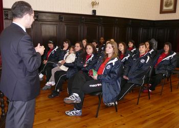 Recepção à Selecção Nacional Juniores B femininas na CM Estarreja