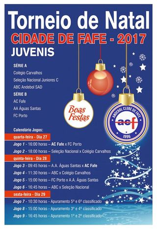 Cartaz Torneio de Natal Cidade de Fafe 2017