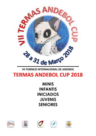 Cartaz VII Torneio Internacional Termas Andebol Cup 2018