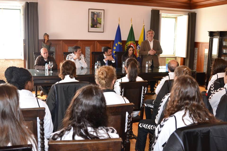 Seleção Nacional de Andebol Feminina Sub19 recebida na Câmara Municipal de Pinhel