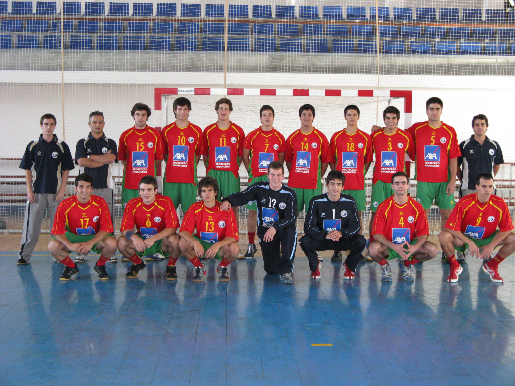Juniores A masculinos e equipa técnica 2007-2008