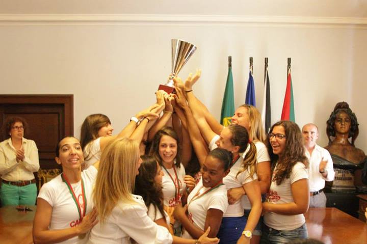 C. Vela Tavira - Campeãs Nacionais Seniores Femininas 2012/13 - entrega de medalhas e Taça em Tavira