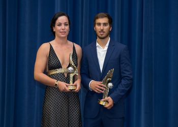Ana Andrade e Pedro Seabra Marques - prémio Melhor Jogador - VI Gala do Andebol