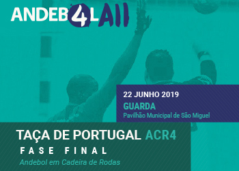 Cartaz - Fase Final da Taça de Portugal de ACR4 - Guarda, 22.06.19