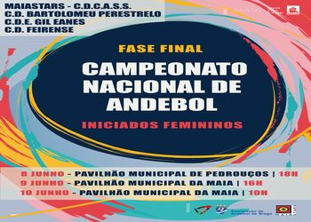 Cartaz Fase Final Campeonato Nacional Iniciados Femininos 2018/2019 - Maia